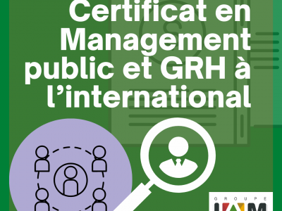 Certificat en Management public et GRH à l’international