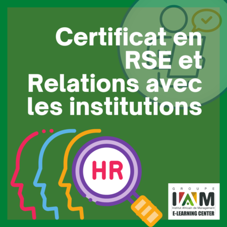 Certificat en RSE et Relations avec Les Institutions