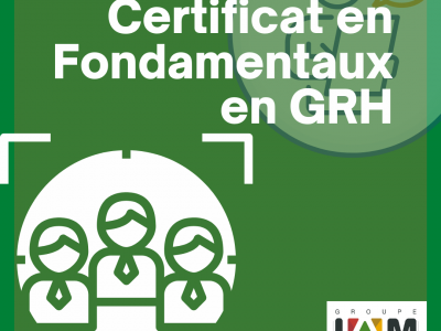 Certificat en Fondamentaux en GRH