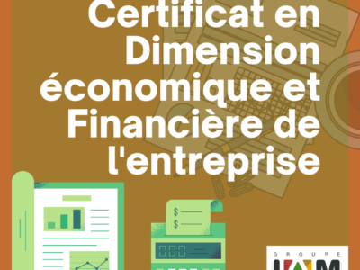 Certificat en Dimension Economique et Financière de l’Entreprise